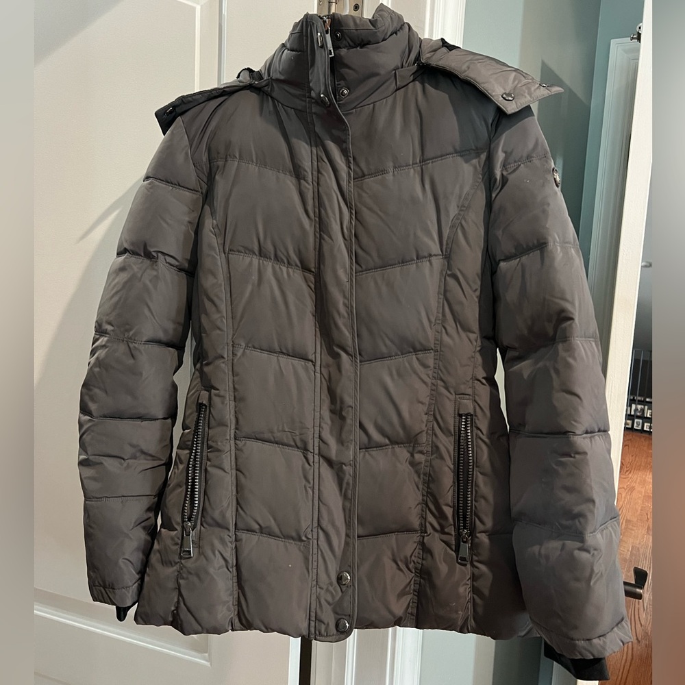 Calvin Klein women’s grey gray winter jacket coat size XS